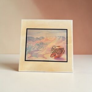 Desert Landscape Art Tile by Charles Collins